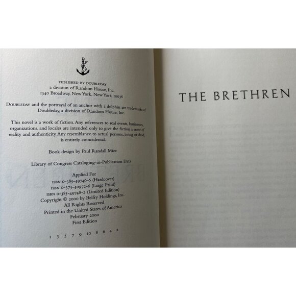 John Grisham Lot of 3 (Testament; Brethren; Painted) Hardcover 1st Ed. Books - Picture 7 of 9